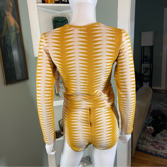 New Seea Georgia Bottoms Palomar Rashguard Top Areia Geometric Swimwear Bikini L - Picture 3 of 14